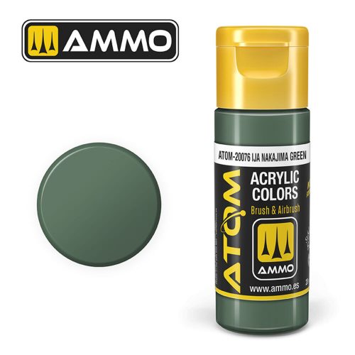 AMMO ATOM COLOR IJA Nakajima Green Acrylic Paint 20 ml (ATOM-20076)