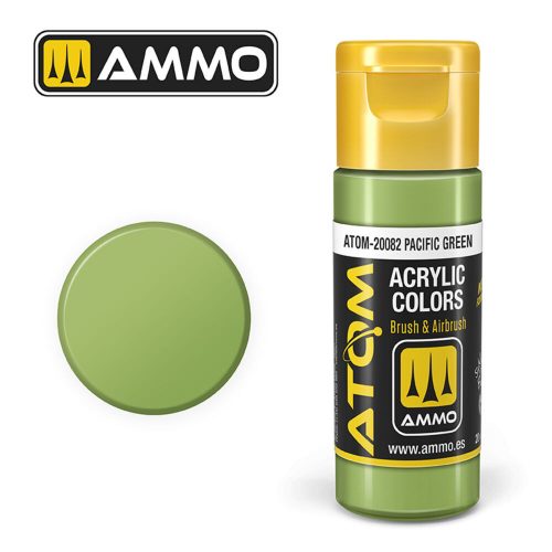 AMMO ATOM COLOR Pacific Green Acrylic Paint 20 ml (ATOM-20082)