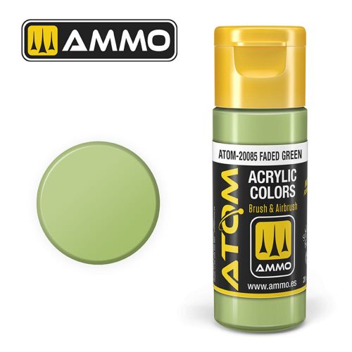 AMMO ATOM COLOR Faded Green Acrylic Paint 20 ml (ATOM-20085)