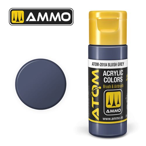 AMMO ATOM COLOR Bluish Grey Acrylic Paint 20 ml (ATOM-20104)