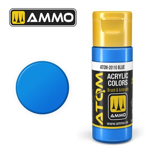 AMMO ATOM COLOR Blue Acrylic Paint 20 ml (ATOM-20110)