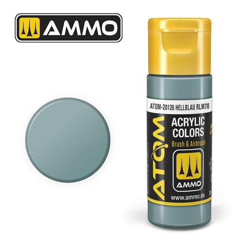 AMMO ATOM COLOR Hellblau RLM78 Acrylic Paint 20 ml (ATOM-20126)