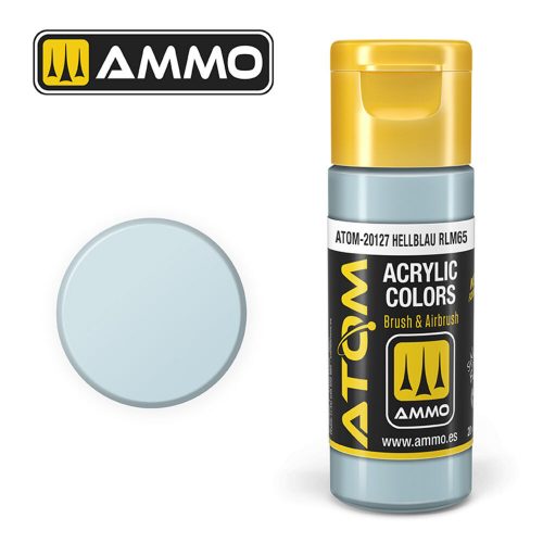 AMMO ATOM COLOR Hellblau RLM65 Acrylic Paint 20 ml (ATOM-20127)