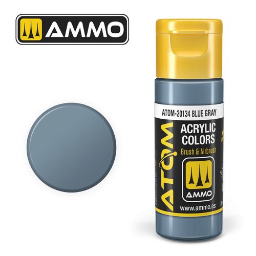 AMMO ATOM COLOR Blue Gray Acrylic Paint 20 ml (ATOM-20134)