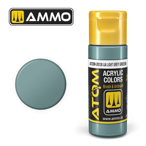 AMMO ATOM COLOR IJA Light Grey Green Acrylic Paint 20 ml (ATOM-20138)