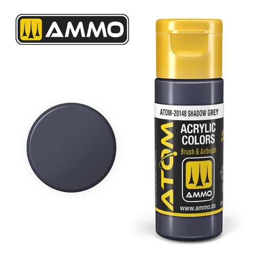 AMMO ATOM COLOR Shadow Grey Acrylic Paint 20 ml (ATOM-20148)