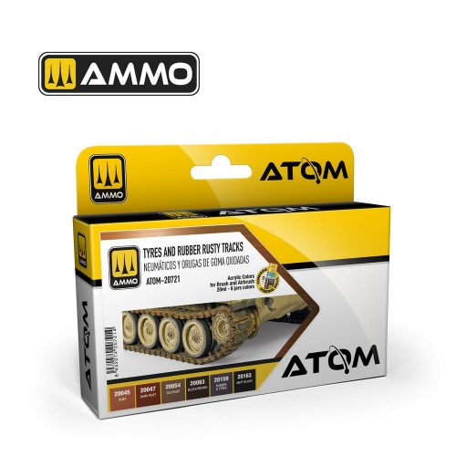 AMMO ATOM Tyres and Rubber Rusty Tracks Set (ATOM-20721)