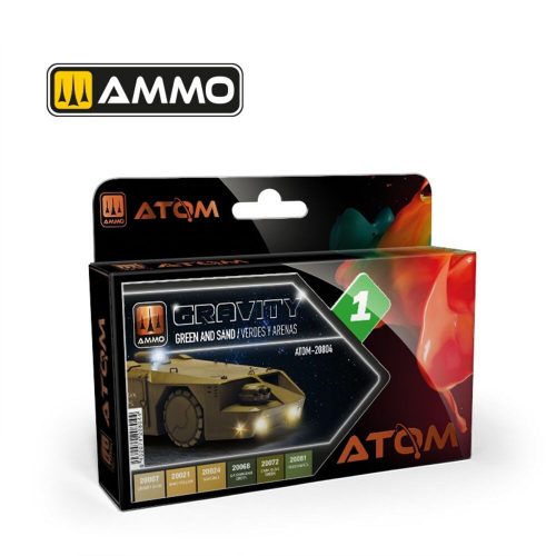 AMMO ATOM Gravity Set 1 - Green and Sand (ATOM-20804)