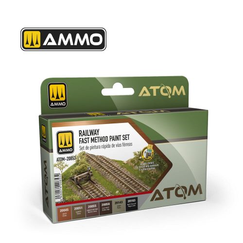 AMMO ATOM Railway Fast Method Paint Set (ATOM-20853)