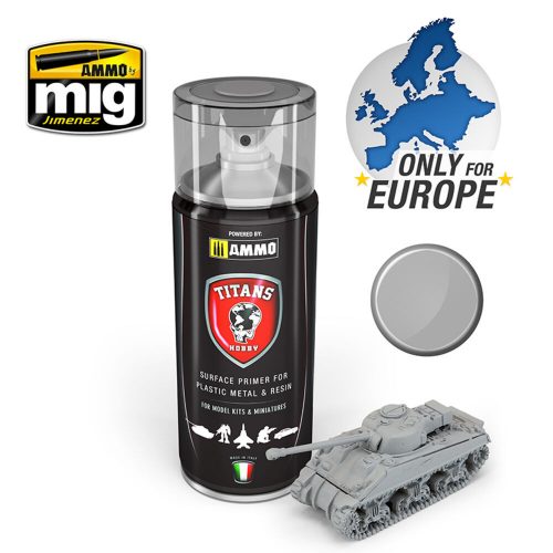 AMMO TITANS HOBBY Light Grey Matt Primer Spray 400 ml (TTH102)