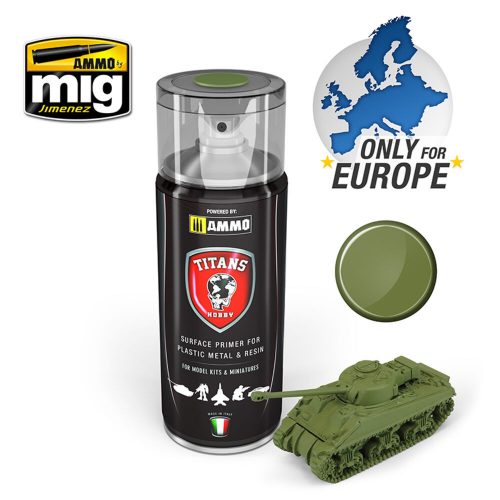 AMMO TITANS HOBBY Military Green Matt Primer Spray 400 ml (TTH108)