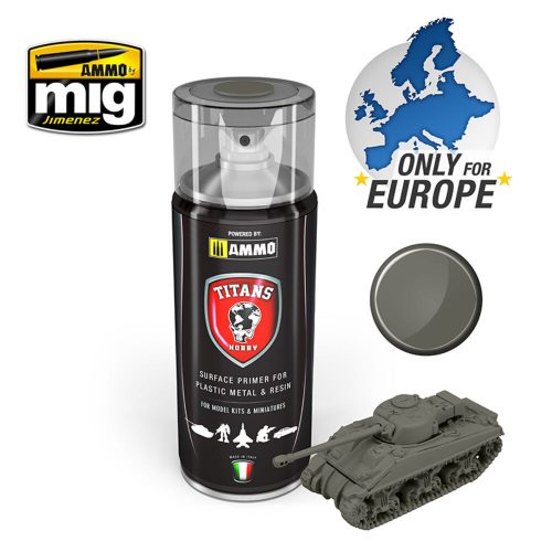 AMMO TITANS HOBBY German Field Grey Matt Primer Spray 400 ml (TTH119)