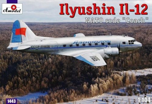 Amodel Ilyushin IL-12 'Coach' Soviet cargo air. 1:144 (AMO1443)