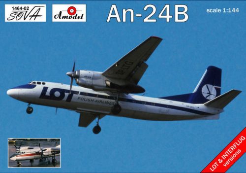 Amodel Antonov An-24B Polish/DDR airlines 1:144 (AMO1464-02)