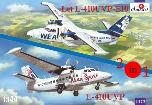 Amodel Let L-410UVP-E10 & L-410UVP aircraft(2ki 1:144 (AMO1473)