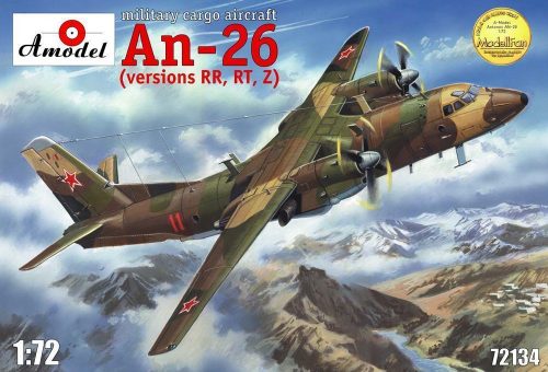 Amodel Antonov An-26 RR,RT,Z version, military 1:72 (AMO72134)