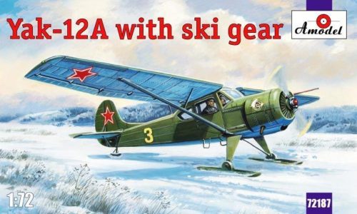 Amodel Yakovlev Yak-12A with ski gear 1:72 (AMO72187)