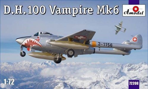 Amodel D.H.100 Vampire Mk6 RAF jet fighter 1:72 (AMO72208)