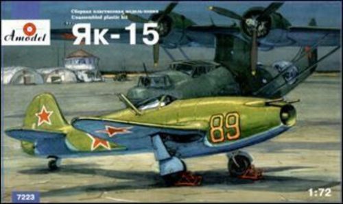 Amodel Yakovlev Yak-15 Soviet jet fighter.Relea Limited quantity 1:72 (AMO7223)