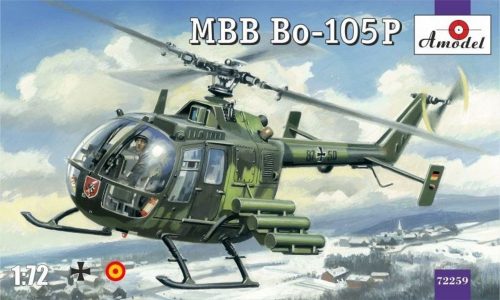 Amodel MBB Bo-105P helicopter, military version 1:72 (AMO72259)