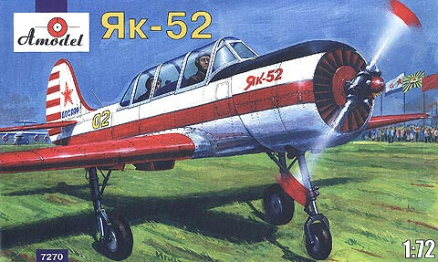 Amodel Yakovlev Yak-52 Soviet two-seat sporting 1:72 (AMO7270)