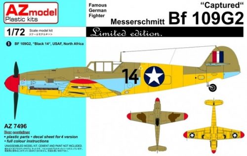 AZ model Bf 109G-2 Captured 1:72 (7496)