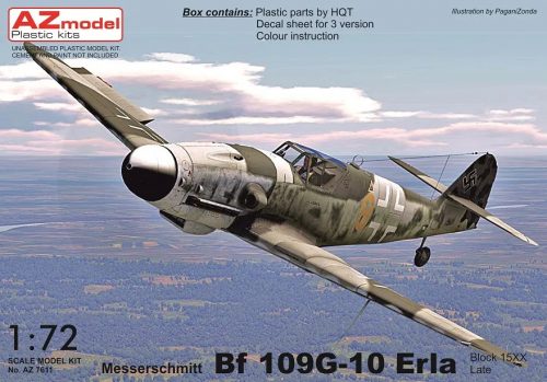 AZ model Bf 109G-10 Erla late, block 15XX 1:72 (7611)