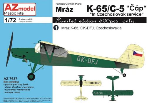 AZ model K-65/C-5 „Čáp“ In Czechoslovak service 1:72 (7637)