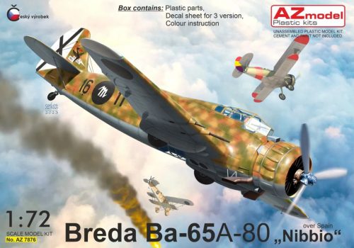 AZ model Breda Ba-65A "Nibbio" Over Spain 1:72 (7876)