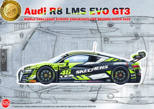 NUNU-BEEMAX Audi R8 LMS GT3 World Challenge Europe Imola 2022 1:24 (PN24044)