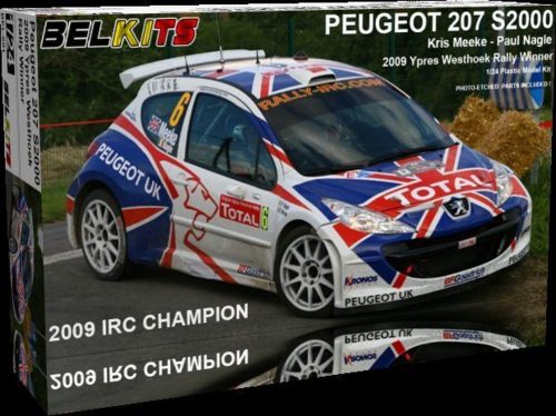 Belkits PEUGEOT 207 S2000 Meeke Ypres WR 2009 1:24 (BEL001)