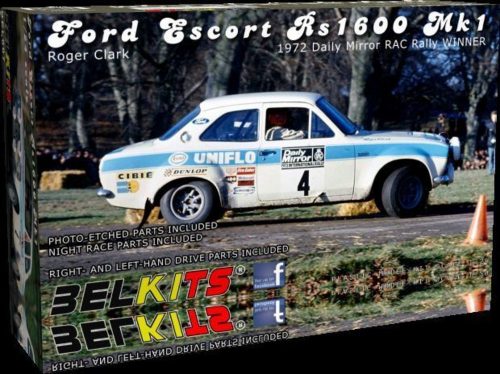 Belkits Ford Escort Rs1600 Mk.1 Clark RAC 1972 1:24 (BEL007)