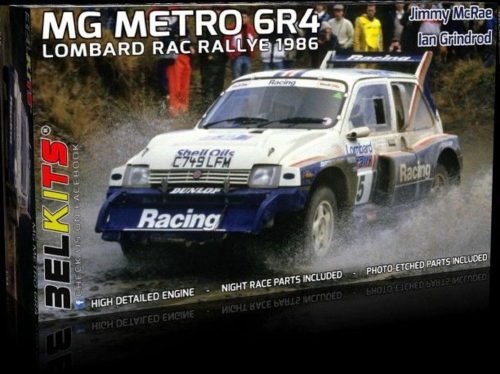 Belkits MG METRO 6R4,Lombard RAC Rallye 1986 1:24 (BEL016)