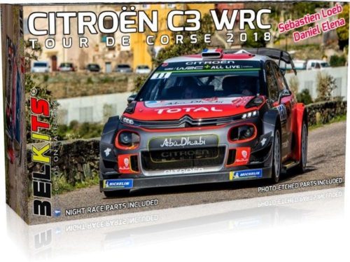 Belkits Citroen C3 Loeb Tour de Corse 2018 1:24 (BEL017)