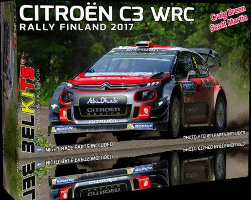 Belkits Citroen C3 Breen Rally Finland 2017 1:24 (BEL018)