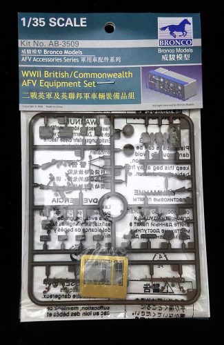 Bronco WWII British/Commonwealth AFV equipment 1:35 (AB3509)