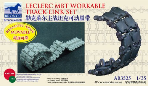 Bronco French Leclerc MBT Workable Track LinkSe set 1:35 (AB3525)