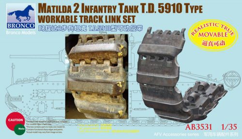 Bronco Matilda 2 T.D.5910 Type Workable Track Link Set 1:35 (AB3531)