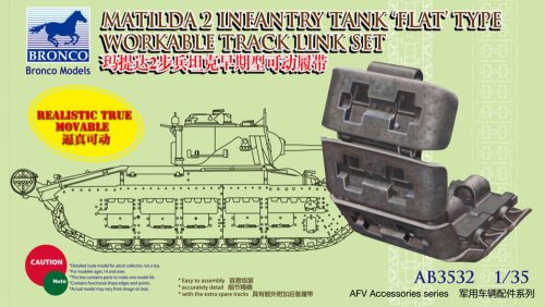 Bronco Matilda 2 Flat Type Workable Track Link Set 1:35 (AB3532)