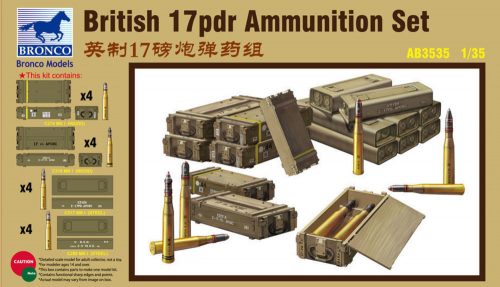 Bronco British 17pdr Ammunition Set 1:35 (AB3535)