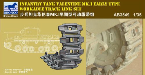 Bronco Valentine Mk.I Early Workable Track Set 1:35 (AB3549)