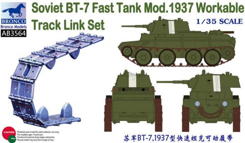 Bronco Soviet BT-7 Fast Tank Mod.1937 Workable Track Link Set 1:35 (AB3564)