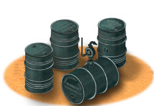 Bronco German WWII 200L Oil Drums 1:35 (AB3575)