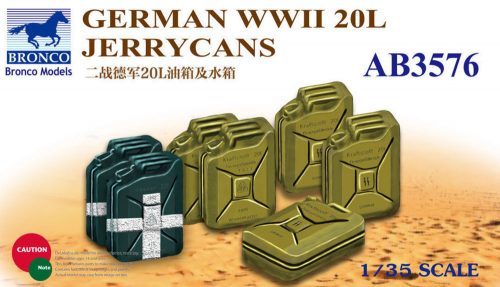 Bronco German WWII 20L Jerrycans 1:35 (AB3576)