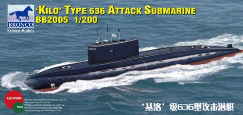 Bronco Russian Kilo Type 636 Attack Submarine 1:200 (BB2005)