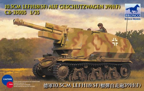 Bronco 10.5cm leFH18(Sf) a.Geschutzwagen 39H(f 1:35 (CB35005)