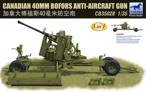 Bronco Canadian 40mm Bofors Anti-Aircraft Gun 1:35 (CB35028)