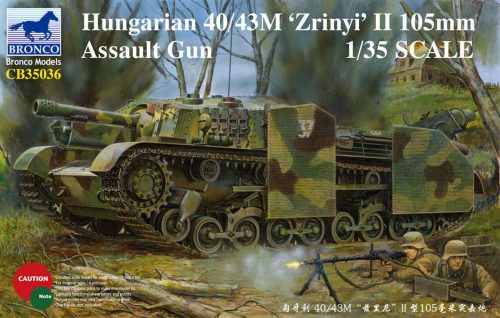 Bronco Hungarian 40/43M Zrinyi II 105mm Assault Gun 1:35 (CB35036)