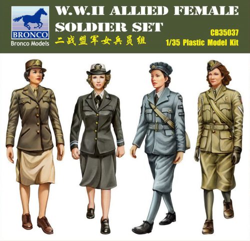 Bronco W.W.II Allied Female Soldier Set(4 Figur 1:35 (CB35037)