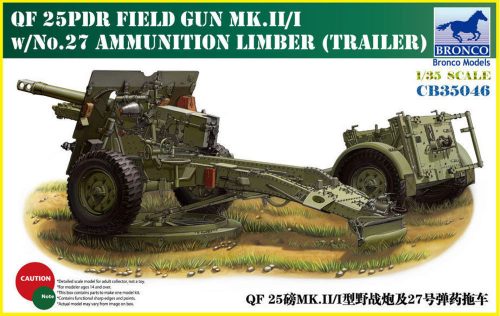 Bronco QF 25pdr Field Gun Mk.II/I 1:35 (CB35046)